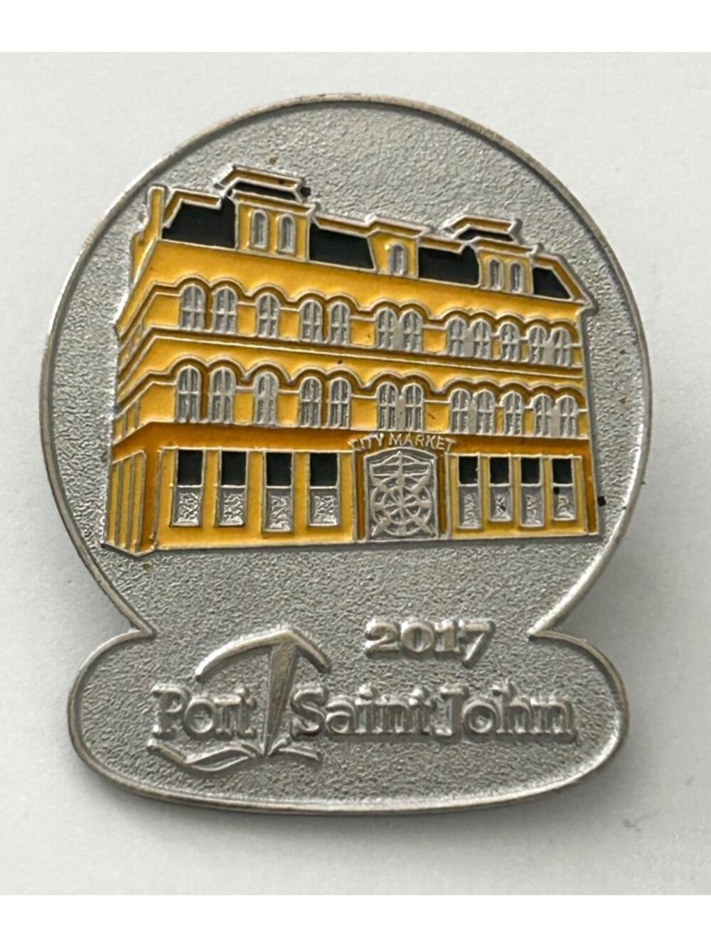 Port Saint John 2017 Enamel Pin Featuring City Market Design Souvenir Collectibl